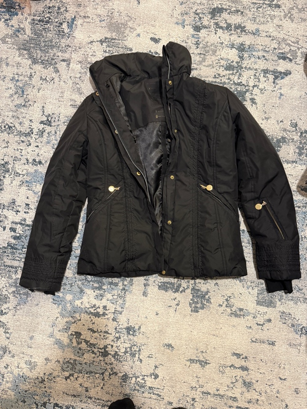 Calvin Klein Black Quilted Hooded Puffer Jacket
